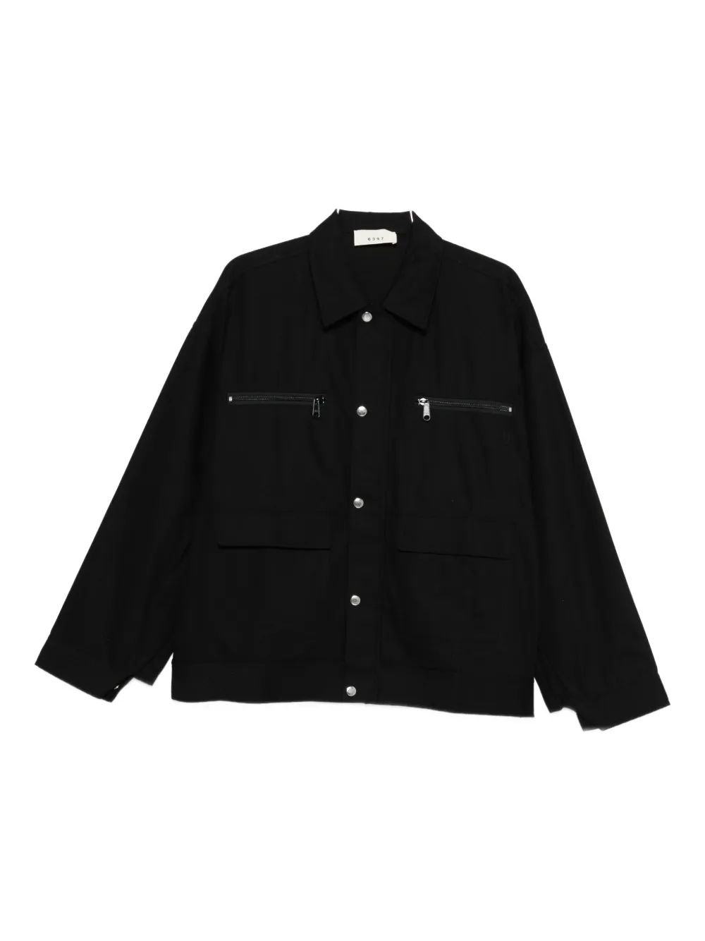 

Куртка с застежкой на пуговицы и карманом на молнии 6397, черный