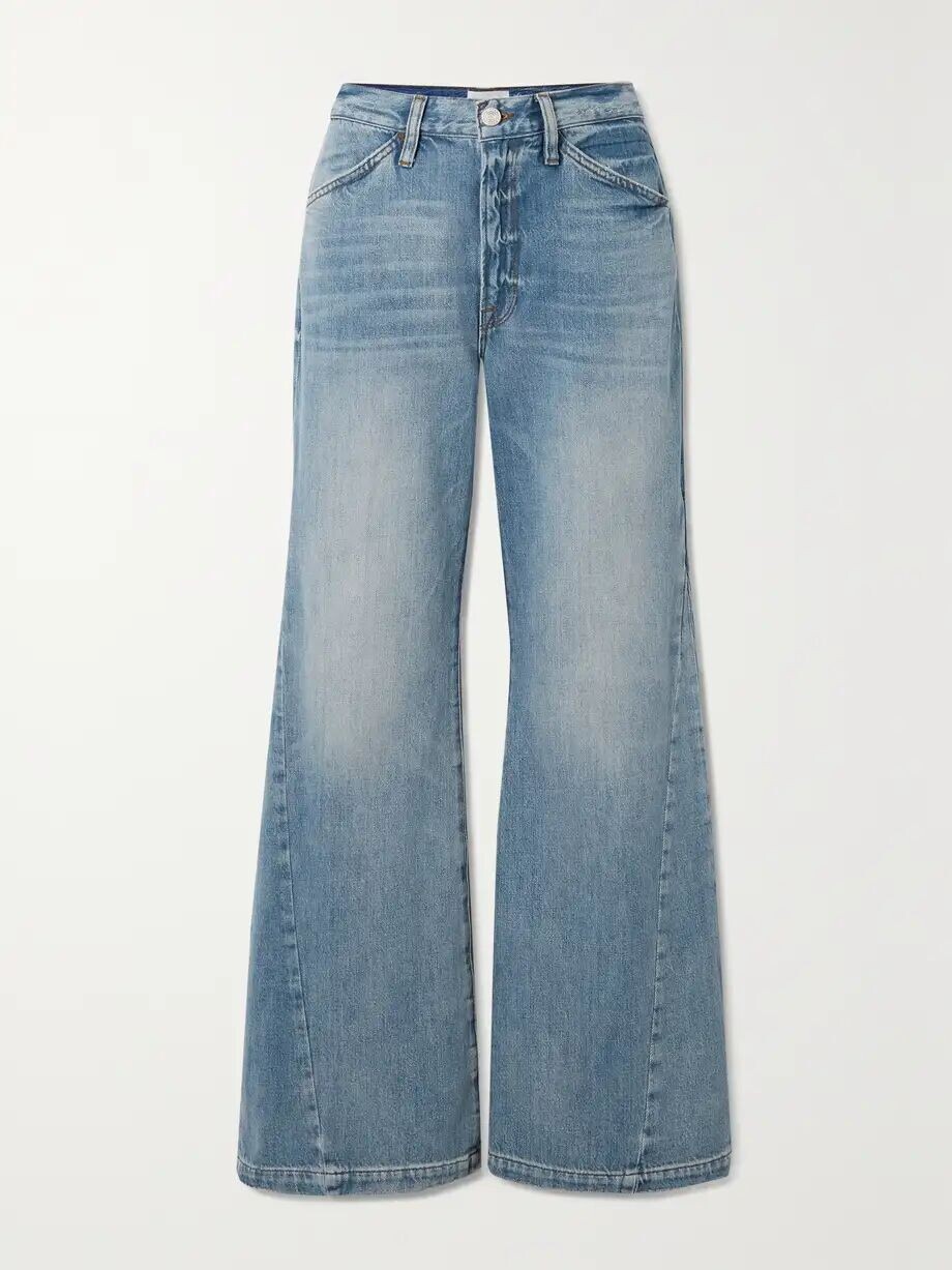 

Джинсы Le Baggy с высокой посадкой и широкими штанинами Frame, цвет Light denim