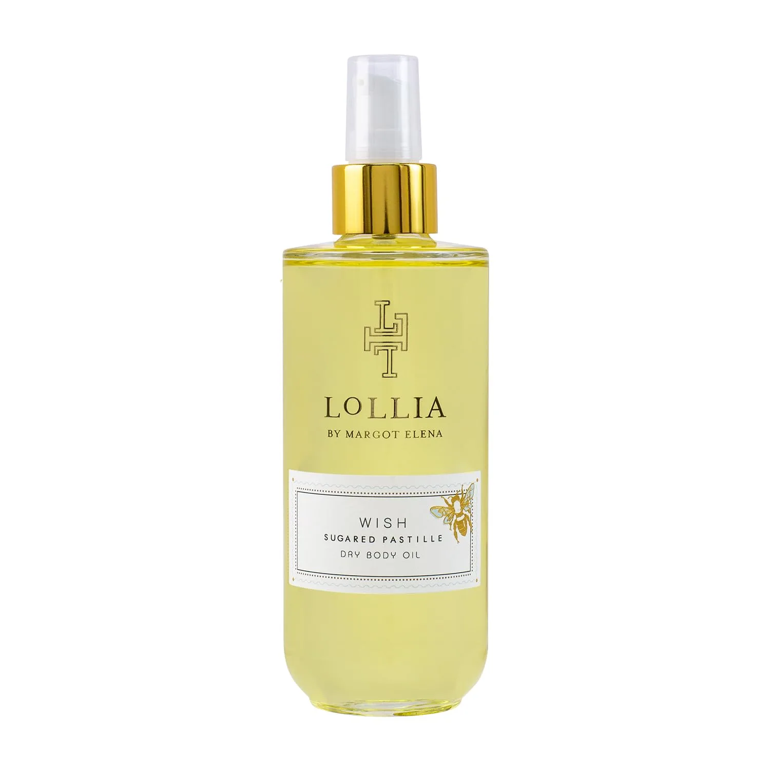 Масло для тела LOLLIA Wish Dry Body Oil, 6,8 жидких унций - Сахарные пастилки - Женское, ароматизированное, увлажняющее, сухое масло для тела, подходит для всех типов кожи 201 мл (1 шт.), Green