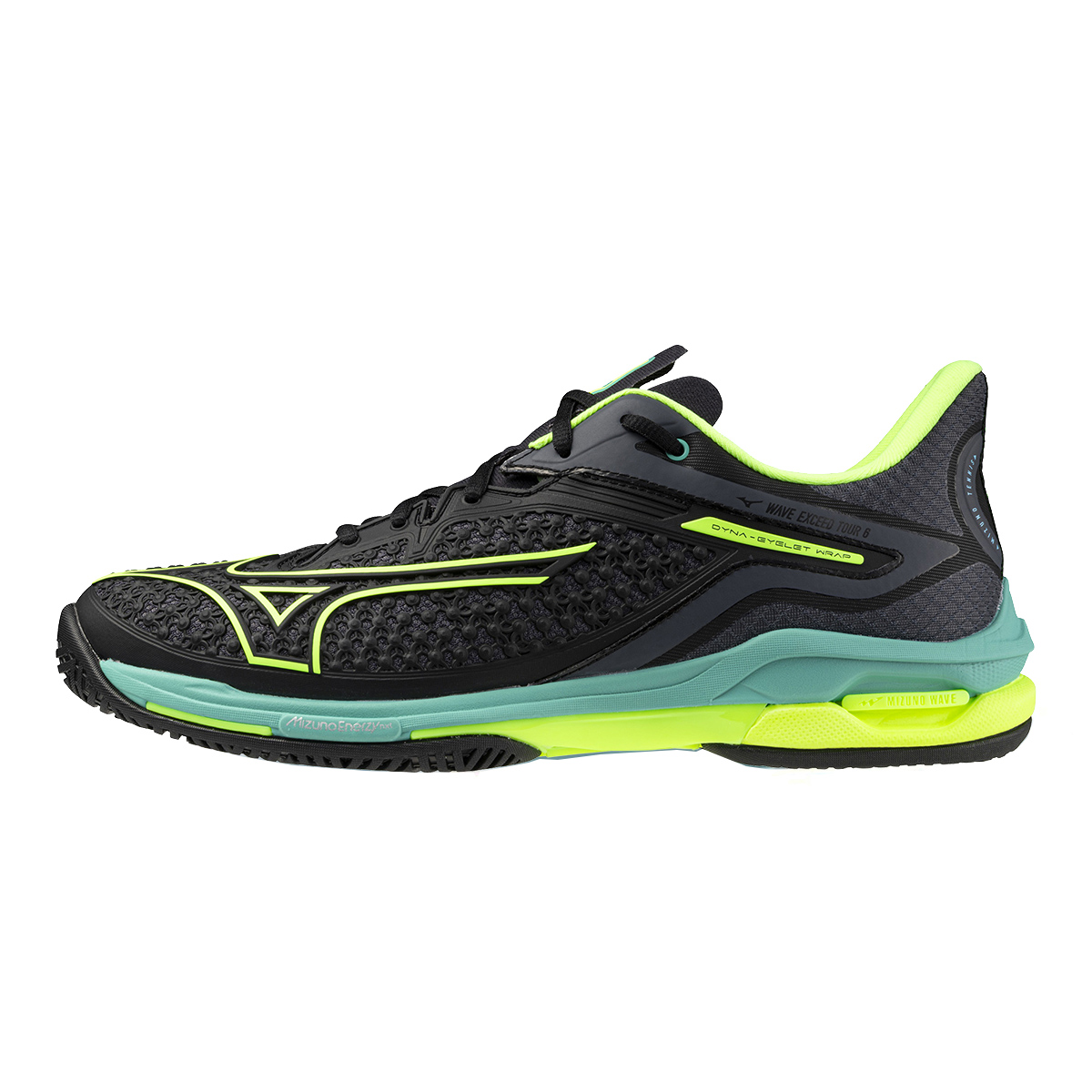 

Mizuno Теннисные кроссовки Wave Exceed Tour 6 с амортизацией и противоскользящим покрытием, мужские, неоново-зеленые