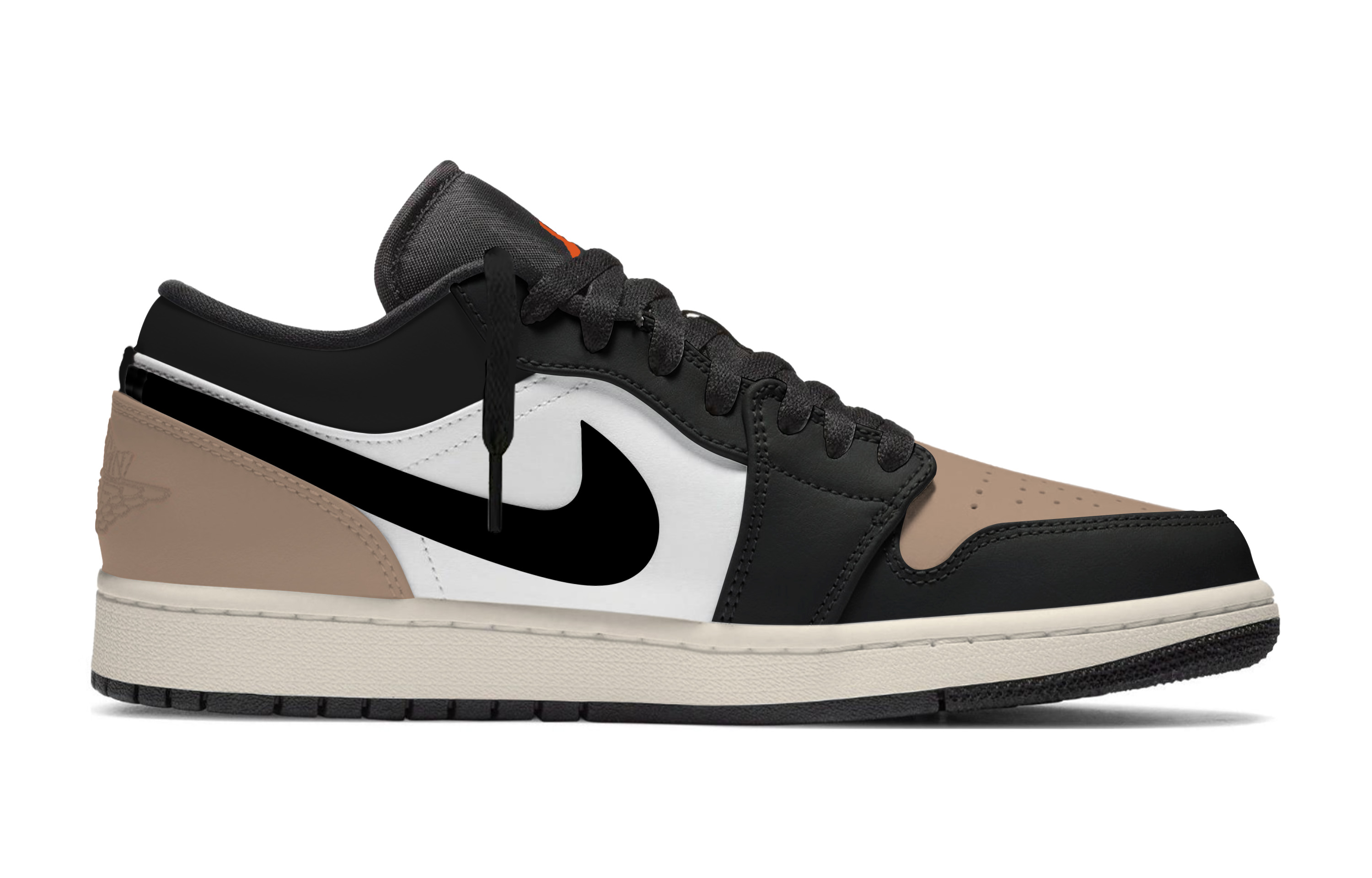 Jordan Кроссовки Air 1 Birch Leaf Leather Cushioning, износостойкие низкие винтажные баскетбольные кроссовки унисекс, светло-коричневый — фото 3