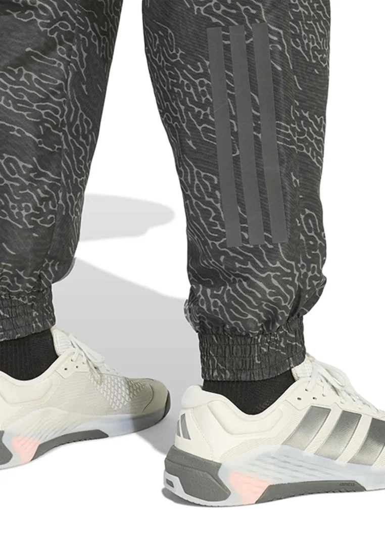 Брюки спортивные, утепленные, PrimeLift Adidas, черный/серый — фото 4