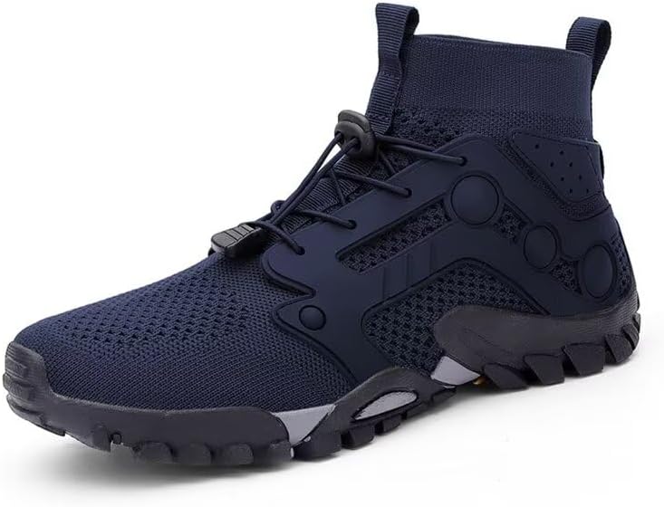 

Мужские спортивные кроссовки с эластичной мягкой подошвой для активного отдыха, походов, бега, рыбалки и водных видов спорта Zonkacen, темно-синий