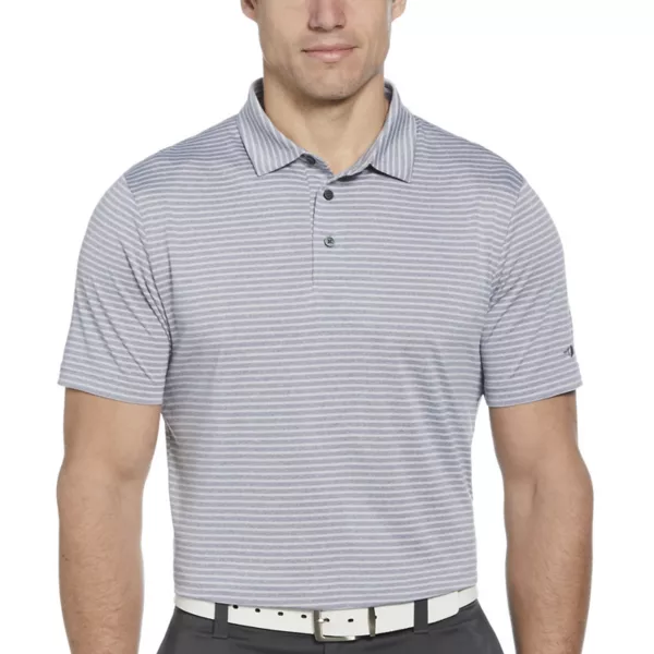 

Мужская рубашка-поло для гольфа с короткими рукавами и полосками цвета меланж Grand Slam, цвет tradewinds heather
