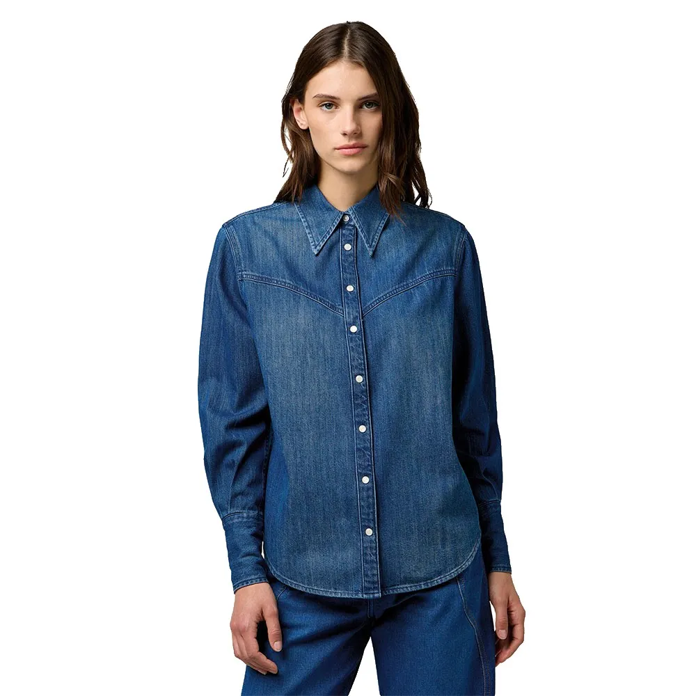 

Рубашка с длинным рукавом Wrangler Yoke Denim Regular Fit, синий