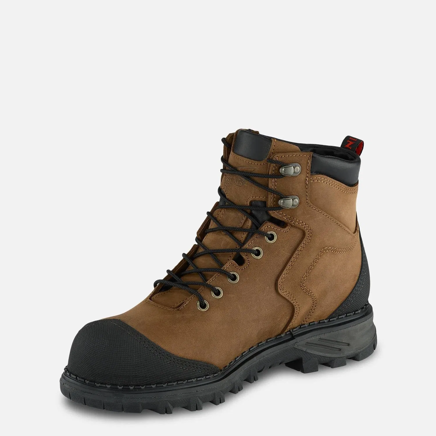 Red Wing Shoes Мужские водонепроницаемые защитные ботинки Burnside высотой 6 дюймов, бежевого цвета — фото 3