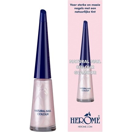 Натуральный цвет ногтей Glamour с укрепляющим эффектом 10 мл, Herome