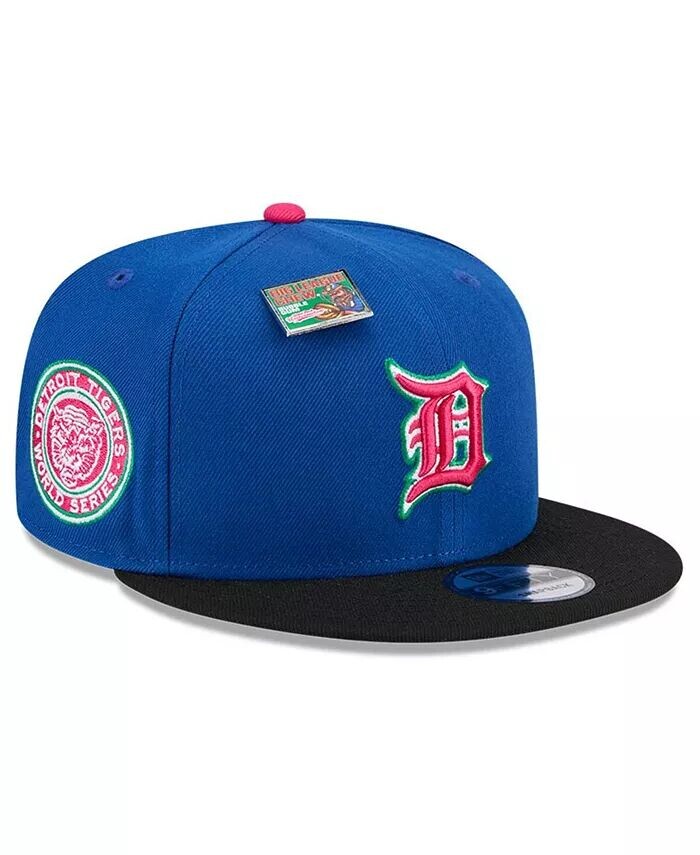 

Мужская кепка Snapback Royal/Black Detroit Tigers с арбузом Big League Chew Flavor Pack 9FIFTY New Era