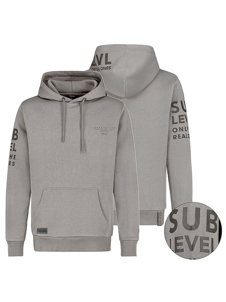 

Толстовка с капюшоном Sublevel, серый