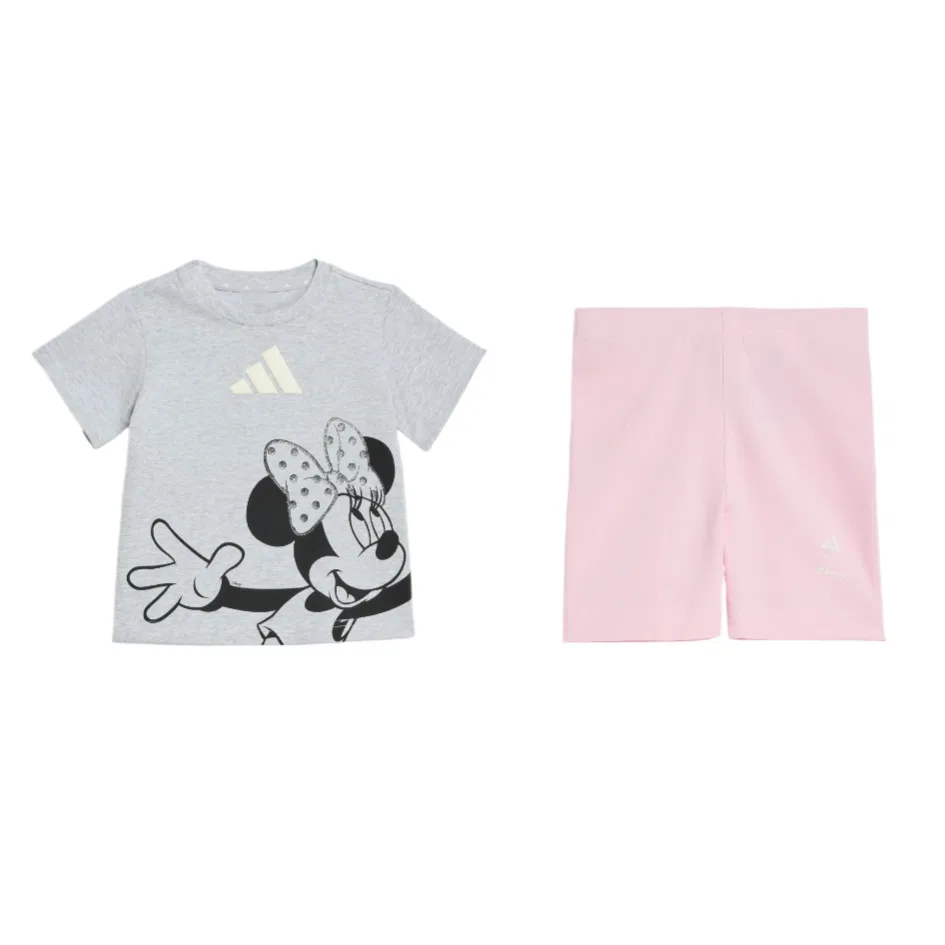 Спортивный костюм из 2 предметов Adidas x Disney Light Heather Gray/Light Pink