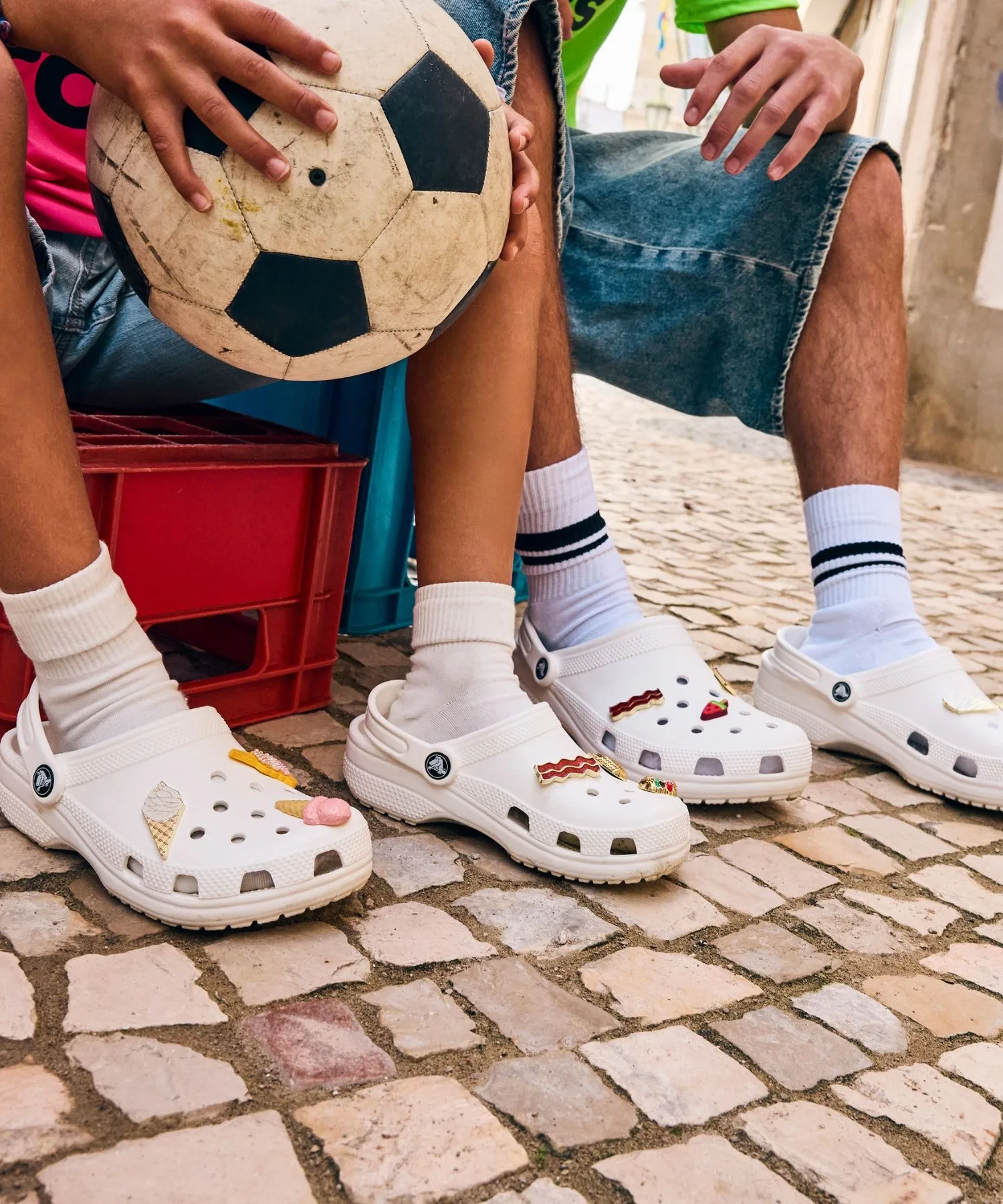 Унисекс сабо Crocs Classic Clog бежевые — фото 4