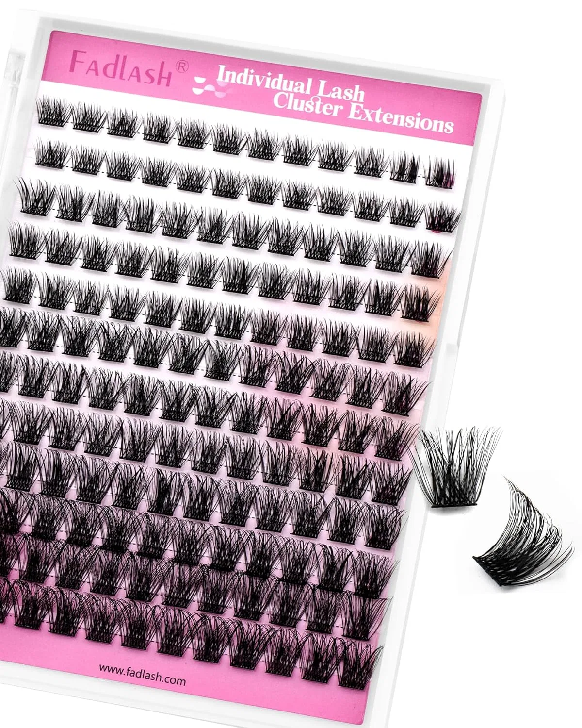 Накладные ресницы Fadlash Cluster Eyelashes 8-16 мм, 0.07 мм ‎Fadlash