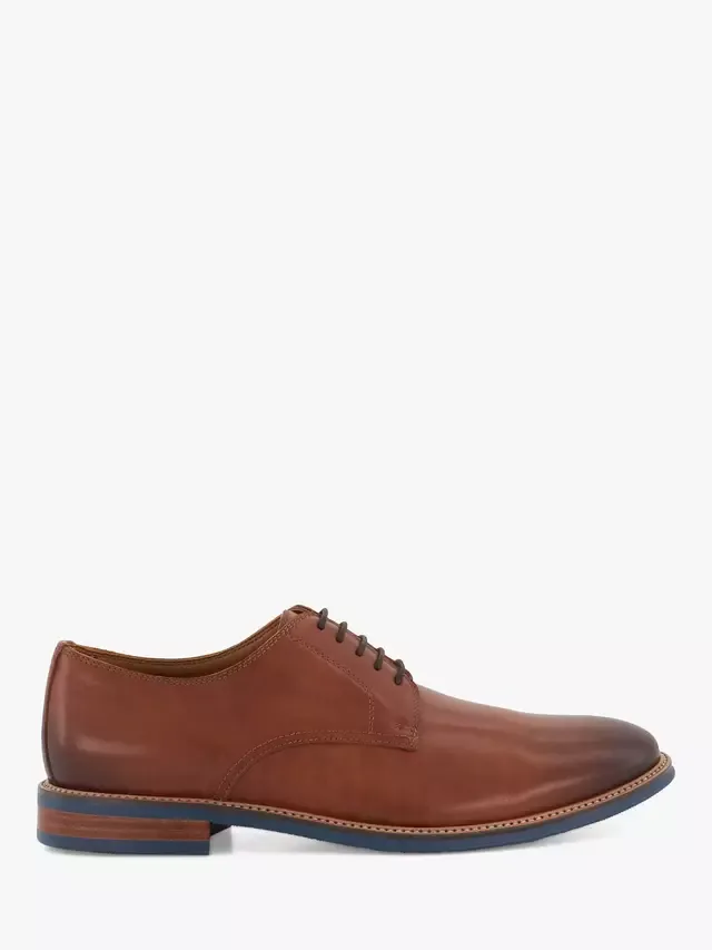 Кожаные туфли-дерби Stanley Dune London, Tan Leather