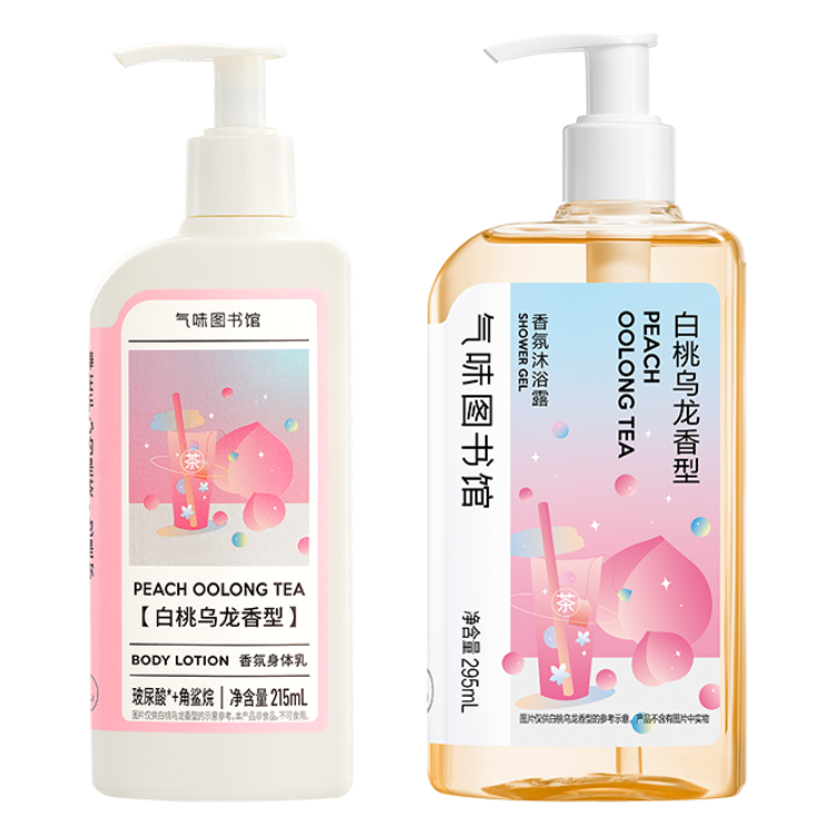 

Набор для увлажняющего ухода с ароматом ароматизированный лосьон для тела 215мл+гель для душа 295мл SCENT LIBRARY