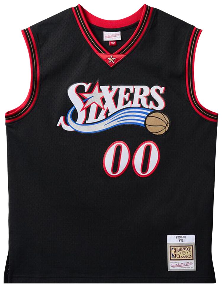 

Футболка Mitchell & Ness x Playboi Carti x NBA Philadelphia 76ers 2000 года, черная, Черный, Футболка Mitchell & Ness x Playboi Carti x NBA Philadelphia 76ers 2000 года, черная