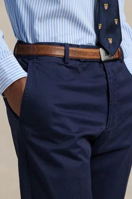 Чинос с эластаном Polo Ralph Lauren, синий — фото 4