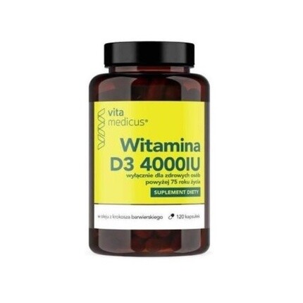 

Витамин D3 4000 международных единиц 120 капсул Vitamedicus