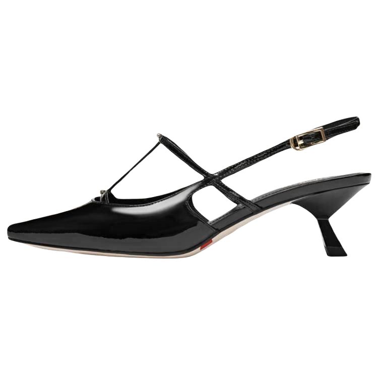 Туфли на тонком каблуке Vintage Declaration, женские, высота 5 см Staccato, Black