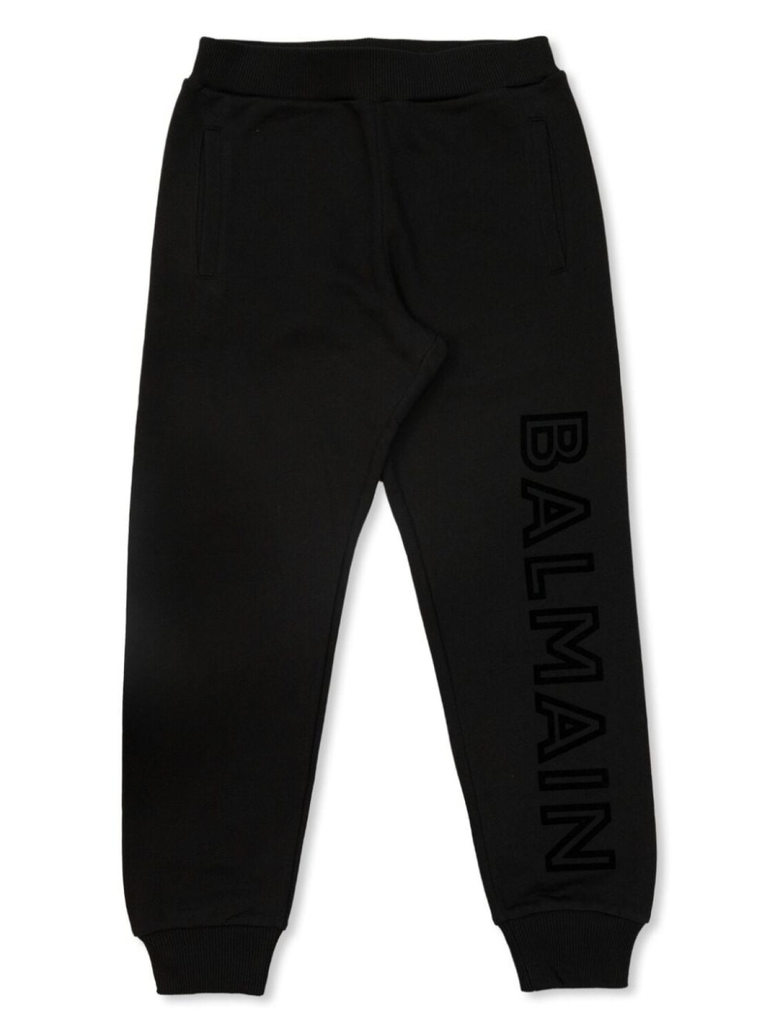 

Balmain Kids хлопковые спортивные брюки с логотипом, черный