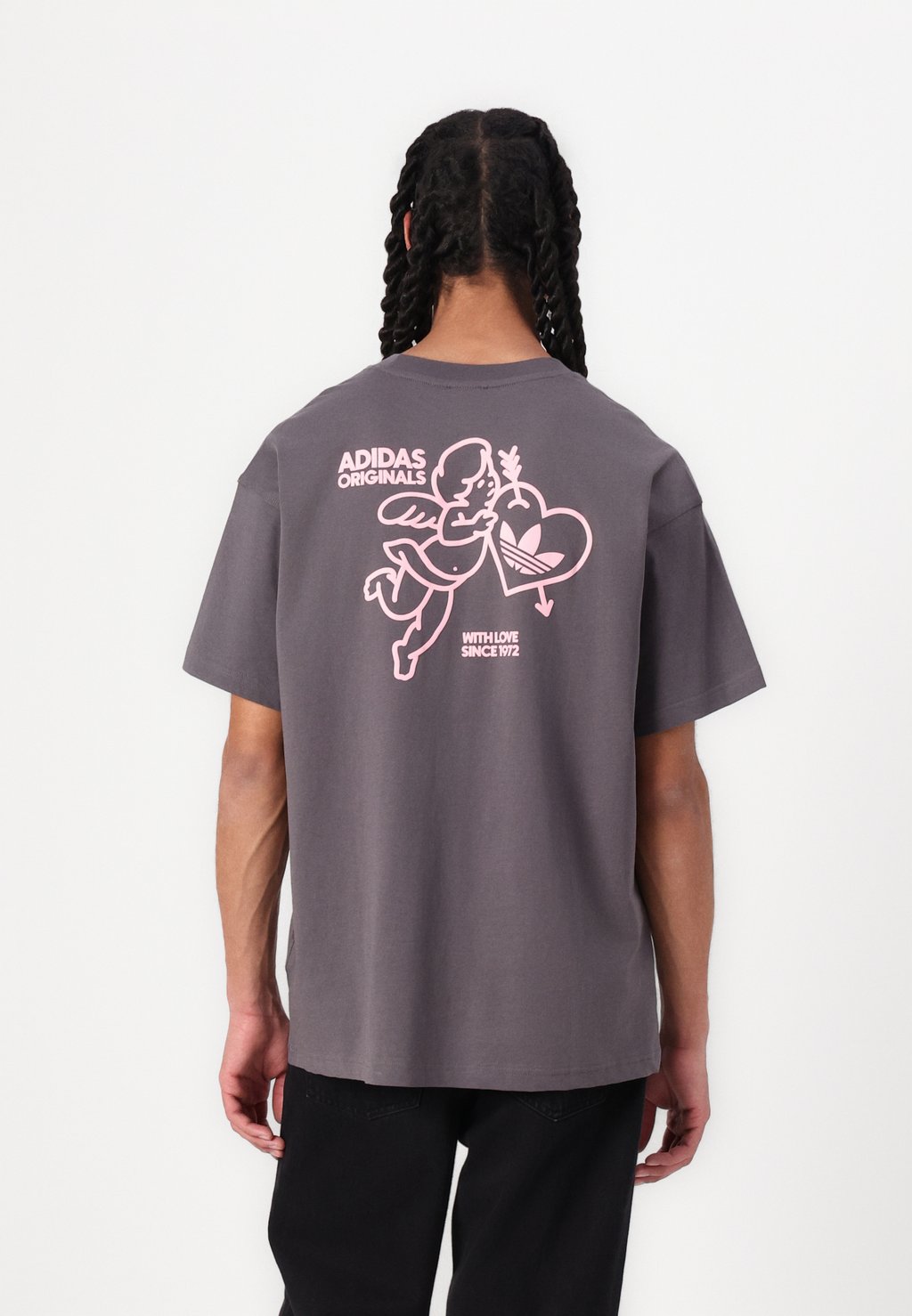 

Футболка с принтом CUPID TEE adidas Originals, серый