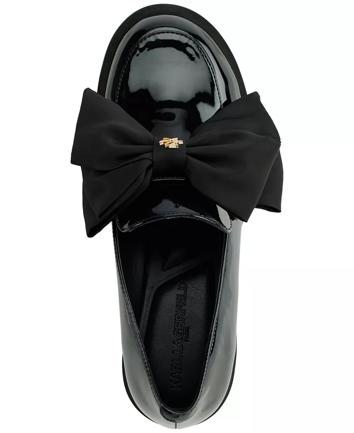Женские мокасины Camilia Bow Slip-On Karl Lagerfeld Paris, черный — фото 4
