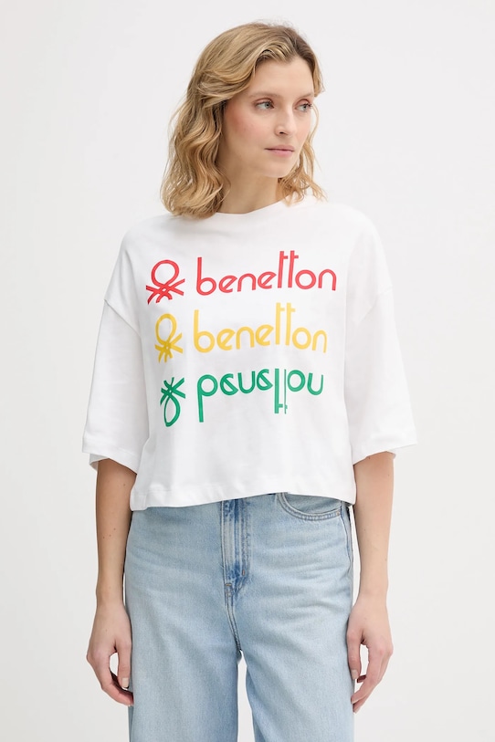 

Хлопковая футболка x «очень странные дела» United Colors of Benetton, белый