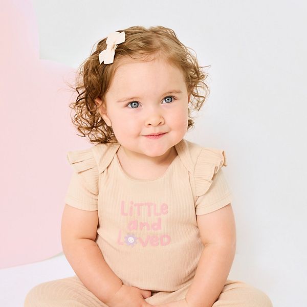 Органические ребристые штанишки для новорожденных девочек, 2 шт Huggies Babywear — фото 3