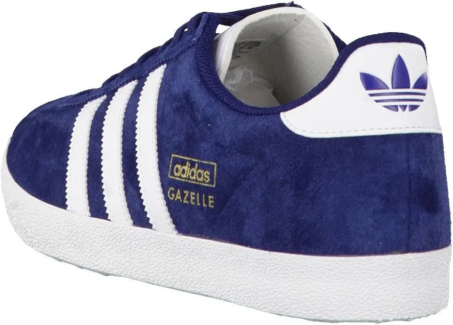 Мужские кроссовки Adidas Gazelle OG, белый/синий/золотой — фото 4