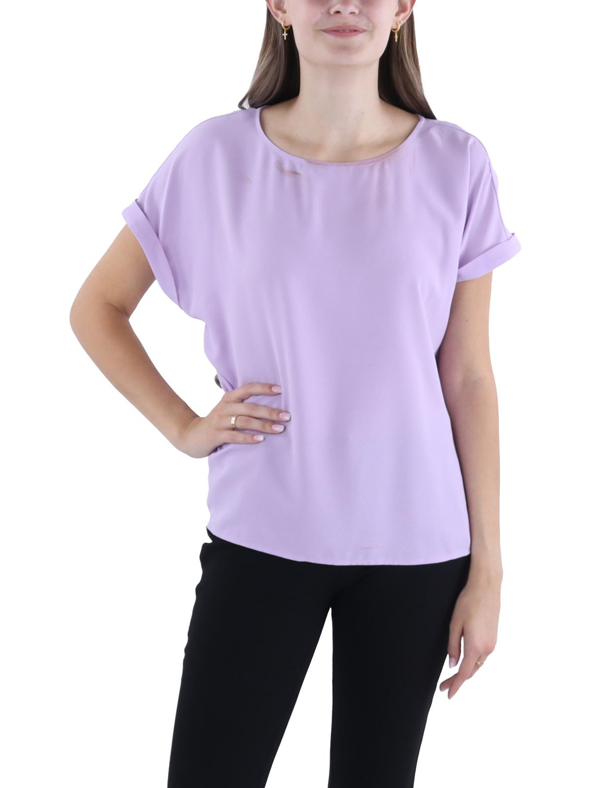 

Женская блузка с короткими рукавами и пуговицами Petites Jones New York, цвет classic lilac