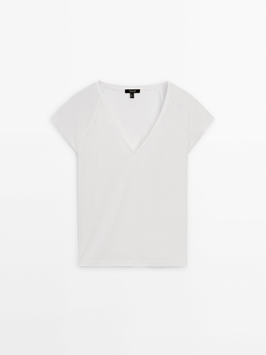 

Футболка с короткими рукавами реглан Massimo Dutti, бежевый