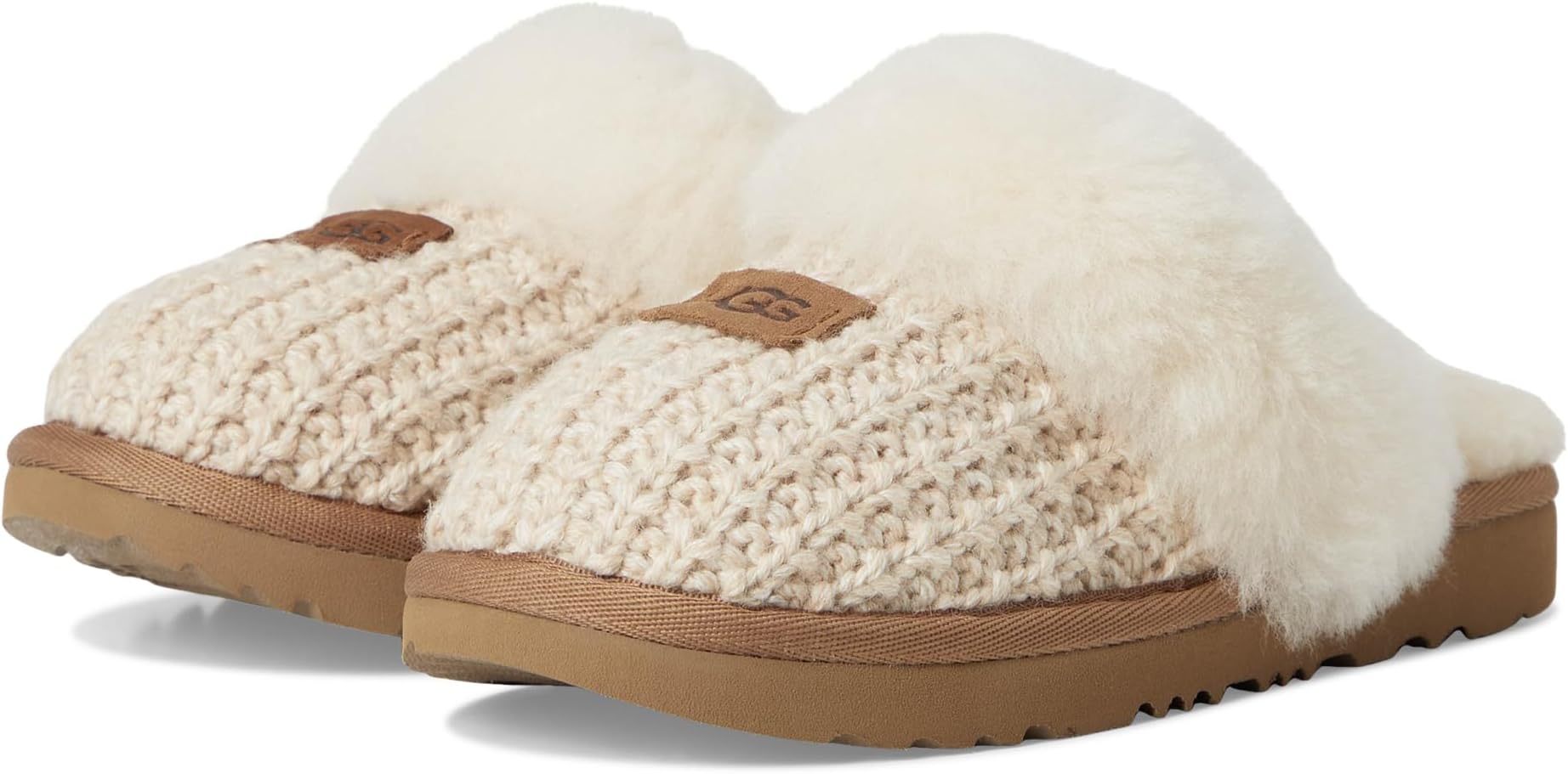 

Тапочки UGG Kids Cozy II Knit, кремовый