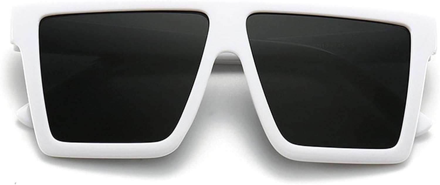 

Винтажные большие квадратные женские солнцезащитные очки, мужские очки с градиентным переходом цвета, модные и популярные солнцезащитные очки с защитой от УФ-излучения UV400 mincl, White Gray