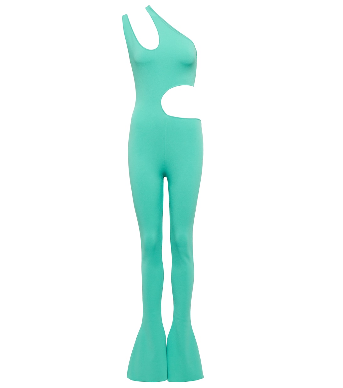 

Расклешенный комбинезон с вырезом Stella McCartney, Bright Teal