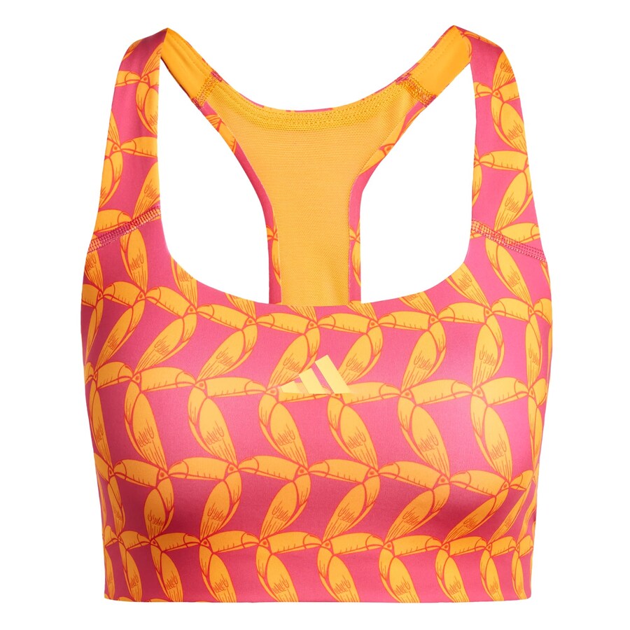 

Спортивный бюстгальтер-бралетт ADIDAS PERFORMANCE Adidas x Farm Rio, цвет Light orange/Light pink