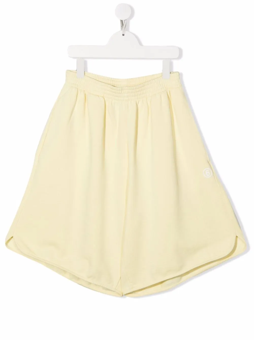 

Шорты с завышенной талией MM6 Maison Margiela Kids, желтый
