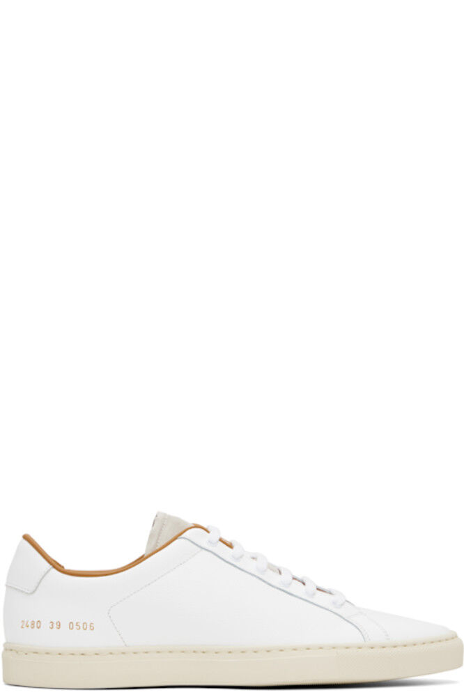 

Белые кроссовки в стиле ретро с низким профилем Common Projects