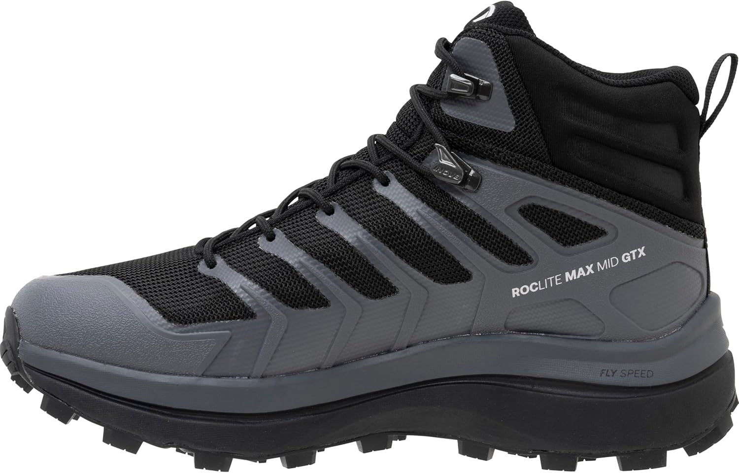 Походные ботинки INOV8 Roclite MAX MID GTX MS, водонепроницаемые Gore-TEX, средней высоты, Bk00(no5ssz61m) — фото 4