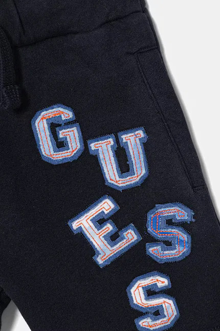 Шорты хлопковые Guess, синий — фото 3