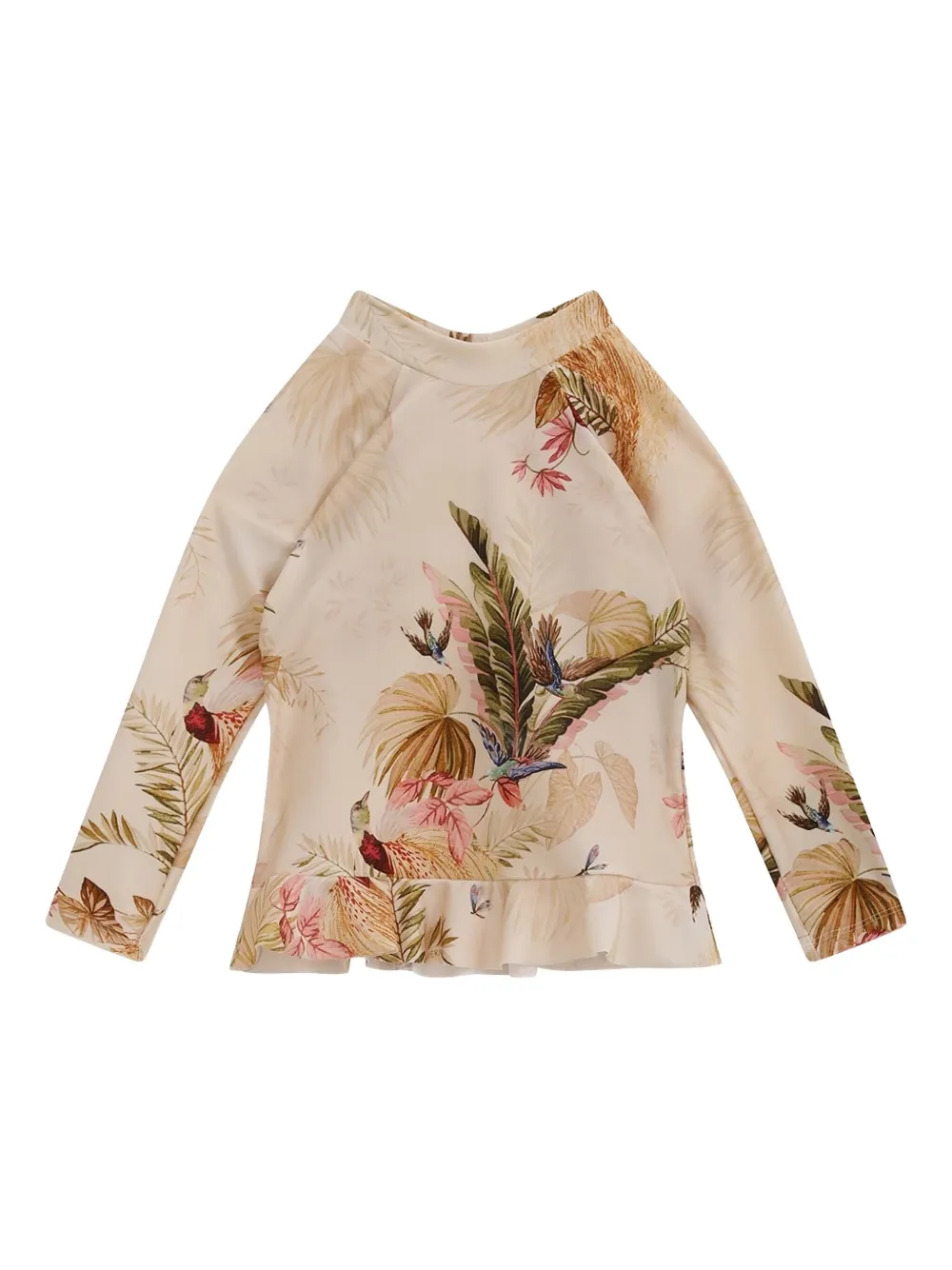 

Рашгард Rhiannon с оборками ZIMMERMANN Kids, нейтральный