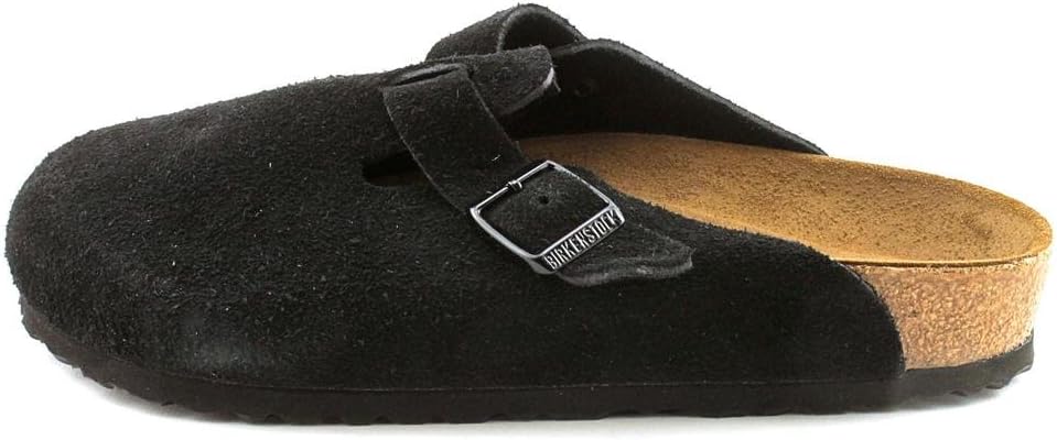 Унисекс сабо Birkenstock Boston с мягкой стелькой, черный — фото 3