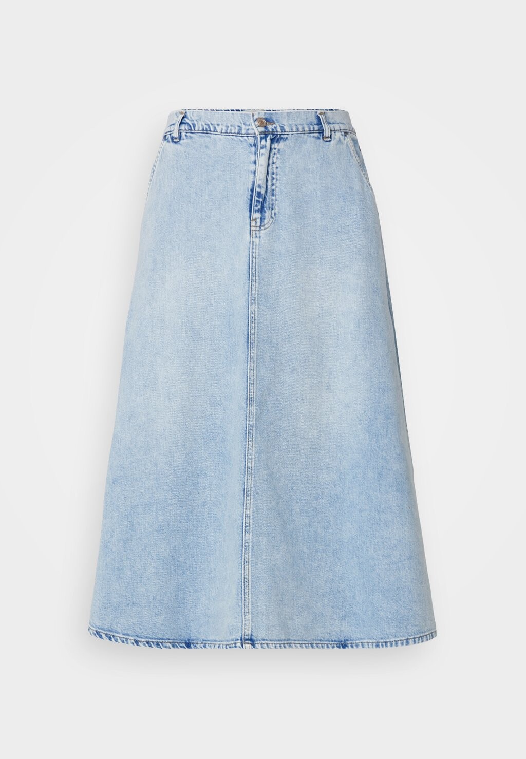 

Юбка А-силуэта CARMINDY LOOSE MIDI SKIRT ONLY Carmakoma, светло-голубой деним