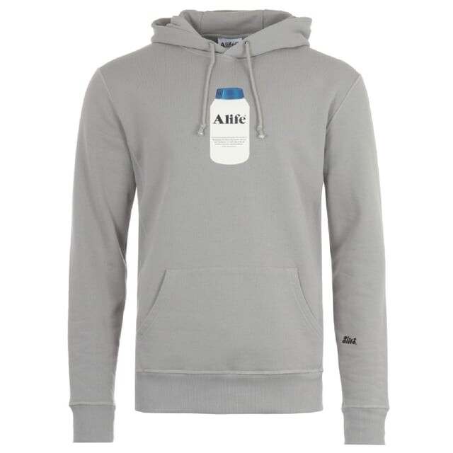 

Толстовка Painkiller серого цвета Alife, серый