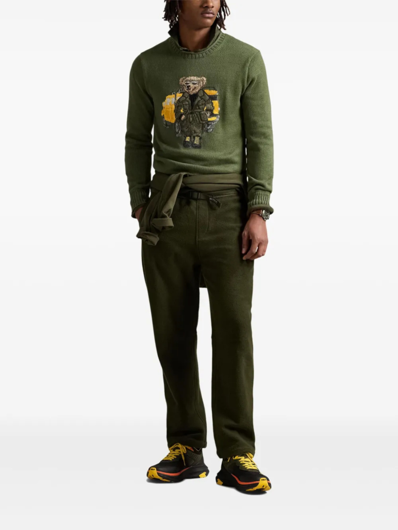 Свитер с мотивом Polo Bear Polo Ralph Lauren, зеленый — фото 2