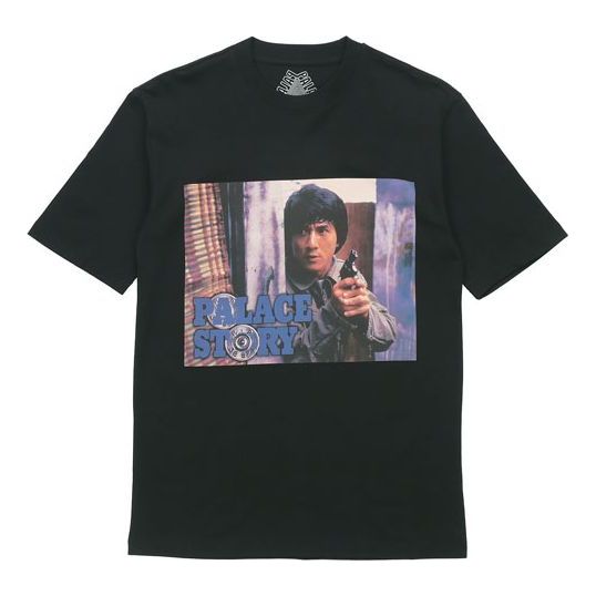 

Футболка PALACE x Dragon Crossover Story T-Shirt Pattern Printing Short Sleeve Unisex Black, черный