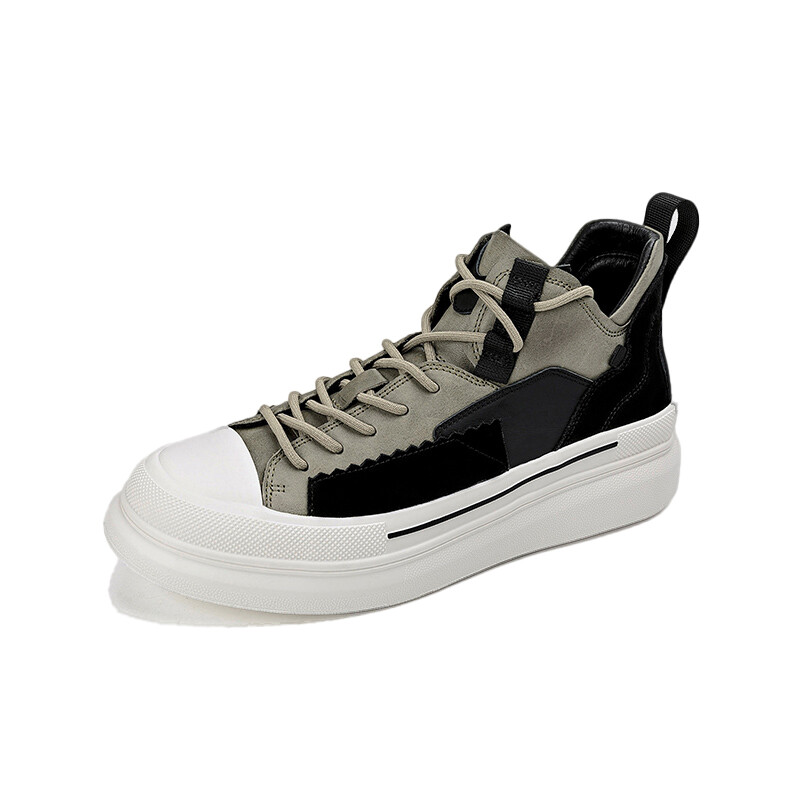 

Кроссовки Nautica Skateboarding Shoes Men Mid-top Grey/black, серый/черный