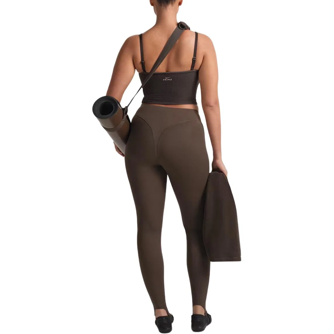 Топ-майка NikeSKIMS Ribbed Seamless женский коричневый — фото 4