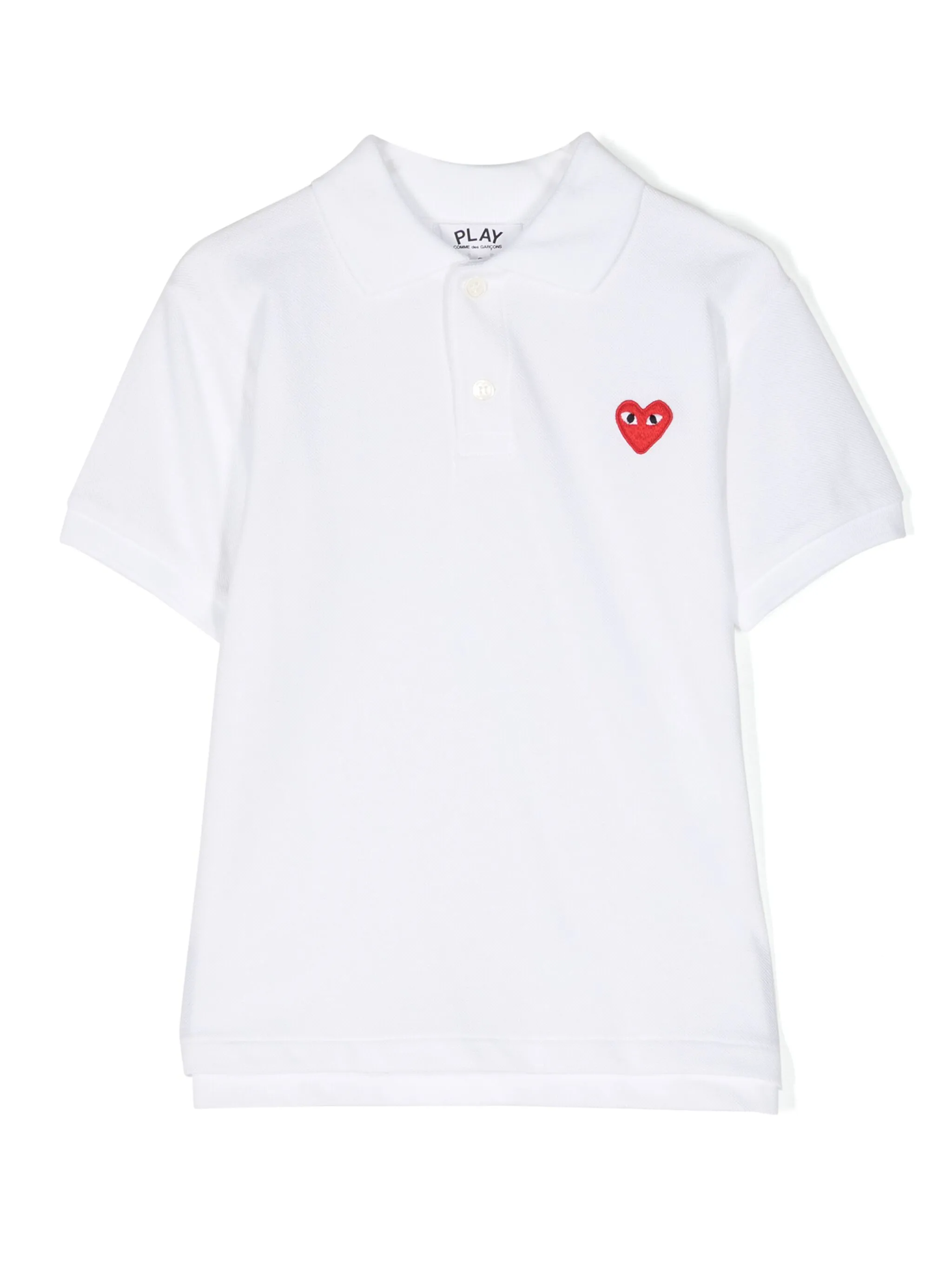 

Футболка с нашивкой в виде сердца Comme Des Garçons Play Kids, белый