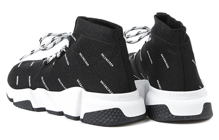 Кроссовки мужские Balenciaga Speed Lace Up, черный / белый — фото 3