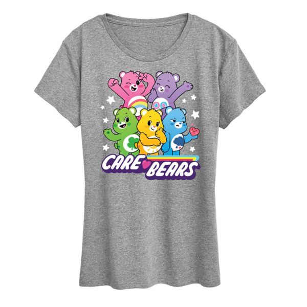

Женская футболка с принтом Care Bears Licensed Character, серый