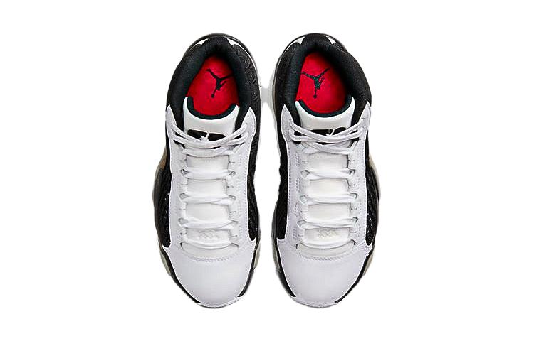 Jordan Кроссовки для баскетбола Air 38 Shock Absorbers Mid Top детские черно-белые унисекс — фото 4